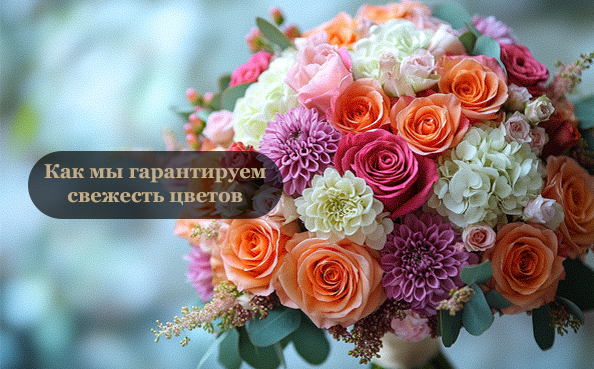 Гарантия на свежесть цветов